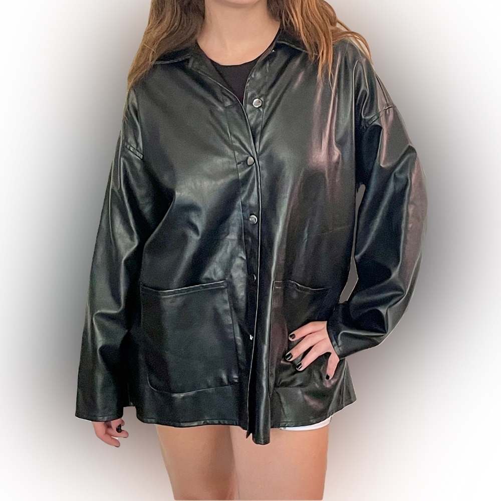 SHEIN Faux Leather Jacket M, Size 6